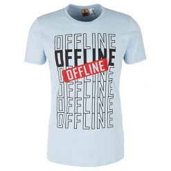 Q/S designed by T-shirt 40.903.32.5243.5076 Blue (rozmiar M). Niebieskie t-shirty męskie Q/S Designed By, m, bez wzorów, bez kołnierzyka. W wyprzedaży za 38.00 zł.