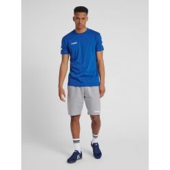 Koszulka sportowa z krótkim rękawem męska Hummel hmlGO cotton. Białe t-shirty sportowe męskie HUMMEL, m, z bawełny, bez ramiączek, do piłki nożnej. Za 39.69 zł.