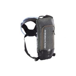 Plecak rowerowy MTB ST 500 3 L z bukłakiem. Zielone plecaki damskie ROCKRIDER, bez wzorów, z materiału, sportowe. Za 79.99 zł.