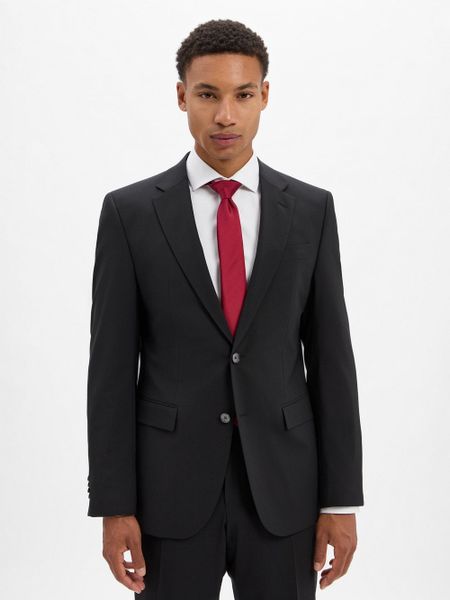 BOSS kurtka modułowa z wełny dziewiczej - Jasper Mężczyźni Regular Fit wełna ze strzyży niebieski, 27. Niebieskie kurtki męskie Boss, m, bez wzorów, z wełny, eleganckie, bez kaptura. Za 1,499.95 zł.