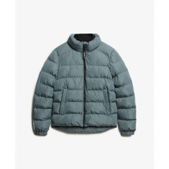 Kurtka puchowa Superdry. Niebieskie kurtki męskie Superdry., l, bez wzorów, z materiału, eleganckie, bez kaptura. Za 532.30 zł.