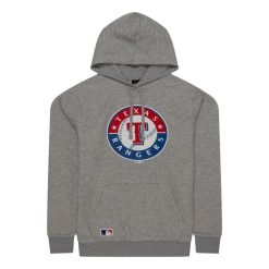 Bluza z kapturem Rangers Nos MLB Regular. Szare bluzy z kapturem męskie New Era, m. Za 289.00 zł.
