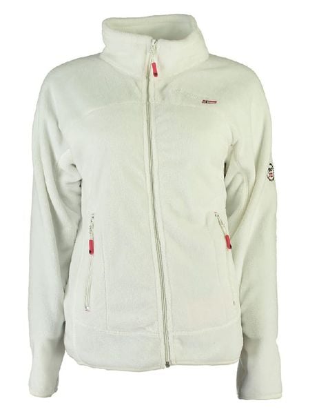 ANAPURNA Kurtka polarowa "Uternel" w kolorze białym rozmiar: XL. Białe kurtki damskie ANAPURNA, xl, z aplikacjami, z polaru, bez kaptura. Za 84.01 zł.