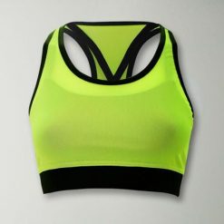 Top treningowy BECRY damski. Żółte topy sportowe damskie Legea, m, bez wzorów, bez ramiączek. W wyprzedaży za 60.00 zł.