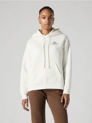 Levi's Bluza w kolorze białym rozmiar: L. Białe bluzy z kapturem damskie Levi's, l, z bawełny. Za 151.77 zł.