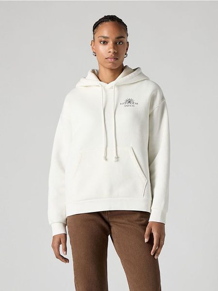Levi's Bluza w kolorze białym rozmiar: L. Białe bluzy z kapturem damskie Levi's, l, z bawełny. Za 151.77 zł.