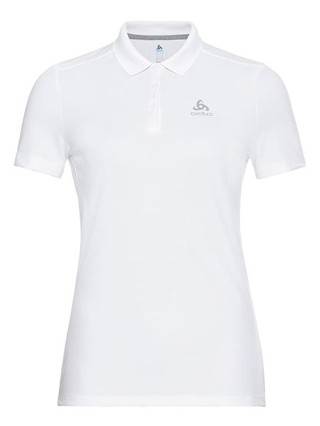 Odlo Funkcyjna koszulka polo "F-Dry" w kolorze białym rozmiar: S. Białe bluzki sportowe damskie Odlo, s, z materiału, bez kołnierzyka, bez ramiączek. Za 193.45 zł.