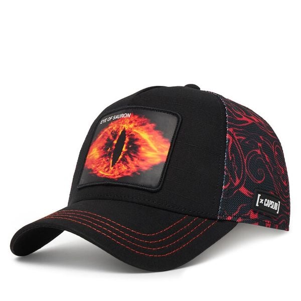 Czapka z daszkiem Capslab. Czarne czapki z daszkiem damskie CapsLab, bez wzorów. Za 169.99 zł.