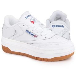 Buty sportowe damskie snekersy Reebok CLUB C EXTRA. Białe buty sportowe na co dzień damskie Reebok, bez wzorów, trekkingowe, Reebok Club. W wyprzedaży za 239.00 zł.
