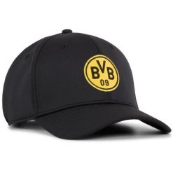 Czapka PUMA BVB Borussia Dortmund - Stylowa i Sportowa. Czarne czapki męskie Puma, bez wzorów, eleganckie. Za 176.99 zł.