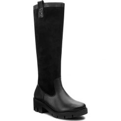 Kozaki RIEKER - X2051-00 Black. Czarne kozaki damskie Rieker, z materiału, bez obcasa, na obcasie. W wyprzedaży za 269.00 zł.