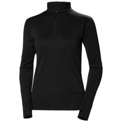 Bluza damska 1/2 zip Helly Hansen Lifa Tech Lite. Czarne bluzy z kapturem damskie Helly Hansen, xs, z materiału. Za 404.50 zł.