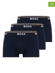 Hugo Boss Bokserki (3 pary) w kolorze granatowym rozmiar: M. Niebieskie bokserki męskie Hugo Boss, bez wzorów. Za 130.99 zł.