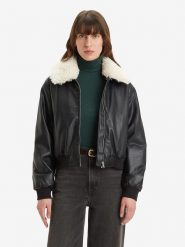 Levi's Kurtka przejściowa w kolorze czarnym rozmiar: S. Czarne kurtki damskie Levi's, s, bez wzorów, prążkowane, bez kaptura. Za 261.67 zł.