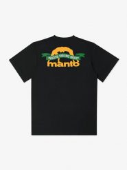 MANTO t-shirt RIBBON czarny. Czarne t-shirty damskie Manto, xl, bez wzorów, z bawełny, bez kołnierzyka. Za 119.99 zł.