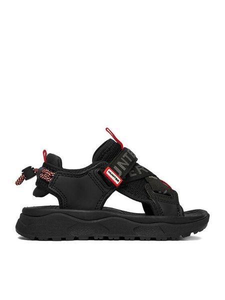 Hunter Sandały CEO-CP92-26315 Czarny. Czarne sandały chłopięce Hunter, ze skóry, bez zapięcia. Za 149.99 zł.