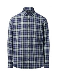 Nils Sundström koszula casual Mężczyźni Regular Fit Bawełna niebieski, M. Niebieskie koszule męskie Nils Sundström, m, bez wzorów, z bawełny, bez kołnierzyka, bez ramiączek. Za 159.95 zł.