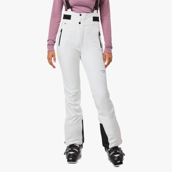 Spodnie narciarskie damskie Swedemount Vail Softshell Bib Pants wodoodporne. Białe spodnie dresowe damskie SWEDEMOUNT, na zimę, bez wzorów, z softshellu. W wyprzedaży za 447.00 zł.