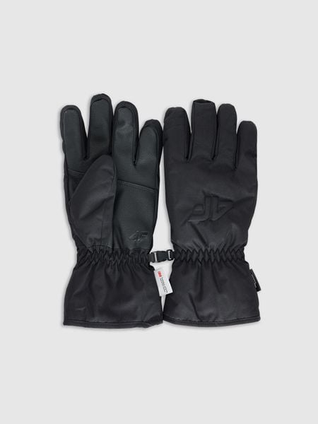 4F Rękawiczki narciarskie Thinsulate membrana 5000 damskie - czarne XL. Czarne rękawiczki damskie 4f, na zimę, bez wzorów. Za 149.99 zł.