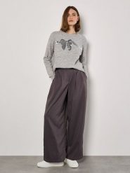 Apricot Sweter w kolorze szarym rozmiar: L. Szare swetry klasyczne damskie Apricot, l, bez kołnierzyka. Za 101.23 zł.