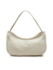 Calvin Klein Jeans Torebka Teddy IU0IU00634 Écru. Torebki klasyczne damskie Calvin Klein Jeans, bez wzorów, z jeansu, bez dodatków. Za 239.99 zł.
