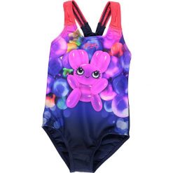 Strój kąpielowy "Shimmer Bounce" w kolorze granatowo-fioletowym. Niebieskie stroje kąpielowe dziewczęce Speedo, Plage du Sud, bez wzorów, z materiału. W wyprzedaży za 56.95 zł.