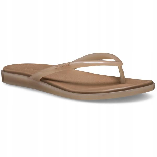 Japonki Dla Dorosłych Crocs Miami Jelly Round Toe Flip. Czerwone klapki damskie Crocs, z materiału. Za 169.99 zł.