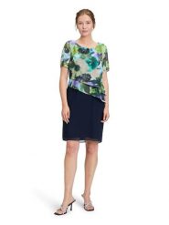 Vera Mont Sukienka w kolorze oliwkowo-granatowym rozmiar: 44. Brązowe sukienki damskie Vera Mont, na co dzień, bez wzorów, bez kołnierzyka, bez ramiączek, mini, proste. Za 304.99 zł.