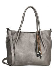 Charm Shopper bag "Tottenham" w kolorze szarym - 36 x 26 x 12 cm rozmiar: onesize. Szare shopper bag damskie Charm, bez wzorów, z materiału, przez ramię, bez dodatków. Za 114.17 zł.