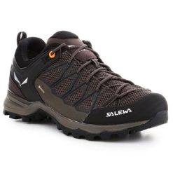 Buty trekkingowe Salewa Mtn Trainer Lite Gtx 61361-7512 brązowe. Brązowe buty trekkingowe męskie na zimę, z gore-texu, bez zapięcia, wspinaczkowe, gore-tex. Za 962.69 zł.