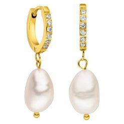 Purelei Purelei Kolczyki Malahi 1 ct Jasnobrązowy Damski. Białe kolczyki damskie Purelei, z cyrkonią, pozłacane. Za 162.69 zł.