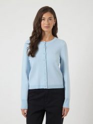 YAS Kardigan "Yas" w kolorze błękitnym rozmiar: L. Niebieskie kardigany damskie YAS, l, bez wzorów. Za 173.99 zł.