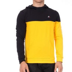 Bluza Męska Le Coq Sportif Captain. Niebieskie bluzy z kapturem męskie Le Coq Sportif, m, z bawełny. Za 288.30 zł.