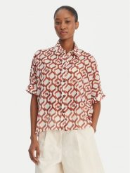 Max Mara Beachwear Koszula Ariete 2616111049 Kolorowy Regular Fit. Koszule damskie Max Mara Beachwear, bez wzorów, z bawełny, bez kołnierzyka, bez ramiączek. Za 1,019.00 zł.