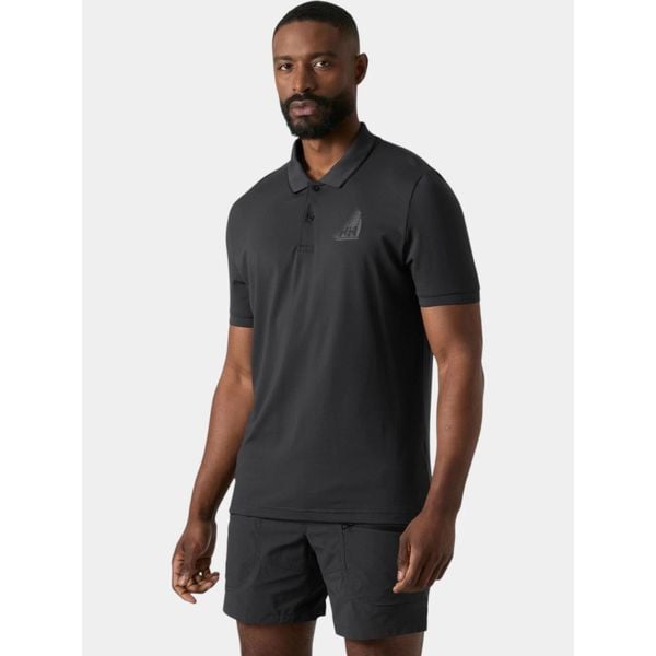 Koszulka Polo Męska Helly Hansen Hp Figari. Szare koszulki polo męskie Helly Hansen, m, bez wzorów, bez ramiączek. Za 379.00 zł.