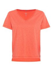 Camel Active Koszulka w kolorze różowym rozmiar: M. Różowe bluzki damskie Camel Active, m, bez wzorów, z bawełny, bez kołnierzyka, bez ramiączek. Za 83.42 zł.
