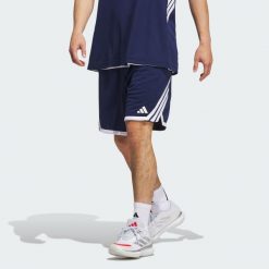 Spodenki 3G Speed Basketball AEROREADY. Białe szorty męskie Adidas, l, z materiału, na fitness i siłownię. Za 179.00 zł.