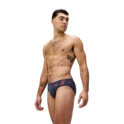 Kąpielówki slipy męskie kąpielowe Speedo Hyperboom. Szare kąpielówki męskie Speedo, m, bez wzorów, z materiału, na fitness i siłownię. Za 151.98 zł.