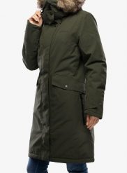 Płaszcz ocieplany damski Didriksons Erika Parka 3. Zielone kurtki przeciwdeszczowe damskie Didriksons, m, bez wzorów, z syntetyku. Za 862.39 zł.