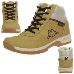 Buty męskie sportowe KAPPA BRIGHT MID LIGHT 242075 1111. Brązowe buty trekkingowe męskie Kappa, na zimę, z materiału, przed kolano, bez zapięcia, trekkingowe. Za 138.00 zł.