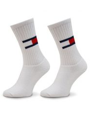 Tommy Jeans Skarpety długie 701228222 Biały. Białe skarpetki damskie Tommy Jeans, bez wzorów, z bawełny. Za 69.99 zł.