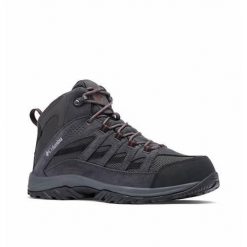 Buty trekkingowe męskie Columbia Crestwood Mid Waterproof. Szare buty trekkingowe męskie Columbia, bez zapięcia, trekkingowe. Za 417.99 zł.