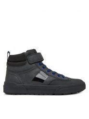 Geox Sneakersy J Weemble J56HAA 0MEFU C9999 D Czarny. Czarne trampki i tenisówki chłopięce Geox, bez wzorów, ze skóry, bez zapięcia. Za 209.99 zł.