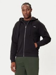 HUGO Bluza Dapozip 50548651 Czarny Relaxed Fit. Czarne bluzy bez kaptura męskie Hugo, m, z bawełny. Za 469.99 zł.