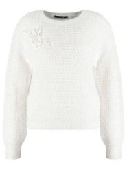 TAIFUN Sweter w kolorze białym rozmiar: 44. Białe swetry klasyczne damskie Taifun, bez kołnierzyka. Za 158.47 zł.