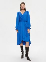 DKNY Sukienka codzienna DD3JJ479 Niebieski Regular Fit. Niebieskie sukienki damskie DKNY, na co dzień, bez wzorów, z syntetyku, bez kołnierzyka, bez ramiączek, proste. Za 419.99 zł.