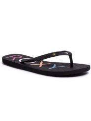 Roxy Japonki ARJL100876 Czarny. Czarne klapki damskie Roxy, bez wzorów, z tworzywa sztucznego, bez obcasa. Za 59.99 zł.