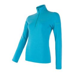 Sensor bluzka damska Merino Extreme, długi rękaw i zamek błyskawiczny, niebieska S. Niebieskie bielizna termoaktywna damska Sensor, s, bez wzorów, z wełny, bez ramiączek. W wyprzedaży za 250.00 zł.