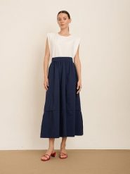 BGN Spódnica w kolorze granatowym rozmiar: 40. Niebieskie spódniczki damskie BGN, bez wzorów, z tkaniny, maxi. Za 159.95 zł.