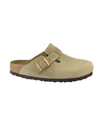 Kapcie Birkenstock Boston Sfb Leoi Damskie. Brązowe kapcie damskie Birkenstock, z materiału. Za 598.55 zł.